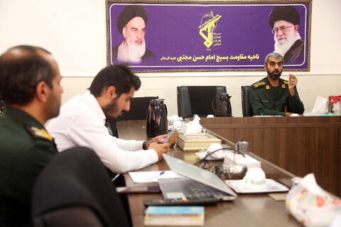 تصاویر/ نشست خبری ناحیه مقاومت بسیج امام حسن مجتبی(ع) پردیسان