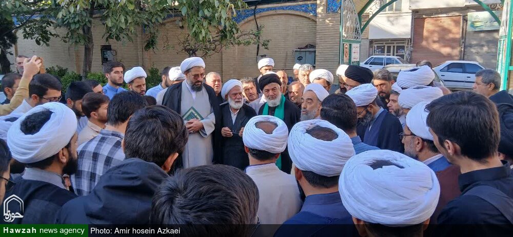 ابراز همدردی علما و روحانیون همدان با حجت‌الاسلام والمسلمین فاضلیان+تصاویر