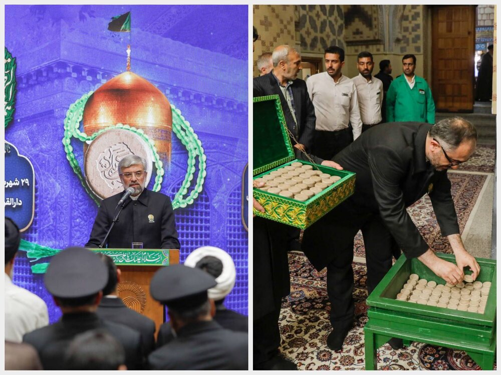 مهرهای حرم امام رضا(ع) با تربت کربلا تعویض شد