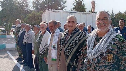 تصاویر/ برگزاری صبحگاه مشترک به مناسبت هفته دفاع مقدس در شهر ماهان