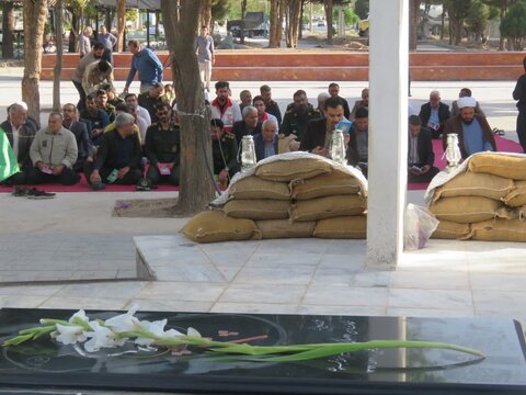 تصاویر/تجدید عهد با شهدای گمنام در طلیعه هفته دفاع مقدس در اراک