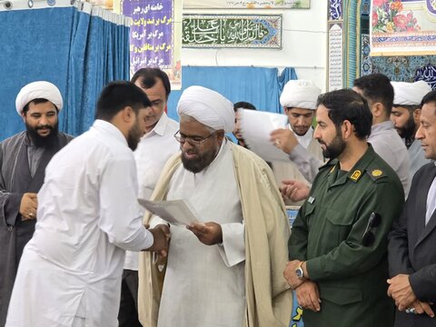 تصاویر/ آیین آغاز سال تحصیلی جدید مدارس علمیه شهرستان ریگان