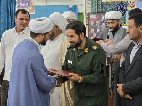 تصاویر/ آیین آغاز سال تحصیلی جدید مدارس علمیه شهرستان ریگان