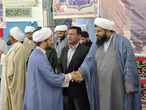 تصاویر/ آیین آغاز سال تحصیلی جدید مدارس علمیه شهرستان ریگان