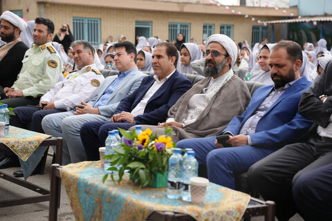تصاویر/ حضور مدیر حوزه علمیه استان تهران در مراسم بازگشایی مدرسه دخترانه والعصر