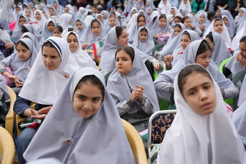 تصاویر/ حضور مدیر حوزه علمیه استان تهران در مراسم بازگشایی مدرسه دخترانه والعصر