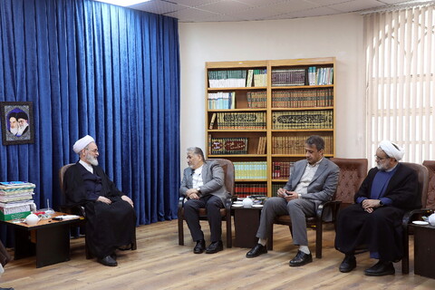 تصاویر/ دیدار سرپرست دانشگاه آزاد با آیت الله اعرافی