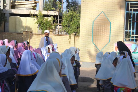 تصاویر/ نواختن زنگ مهر و آغاز سال تحصیلی در دبستان یاس نبوی شهر جوپار