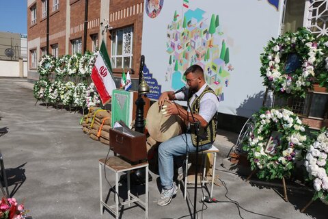 تصاویر/ مراسم آغاز سال جدید تحصیلی 1404_1405 و‌ نواختن زنگ مهر و مقاومت در خوی