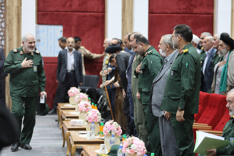 تصاویر /  آیین تکریم و معارفه فرمانده سپاه انصارالحسین(ع) همدان