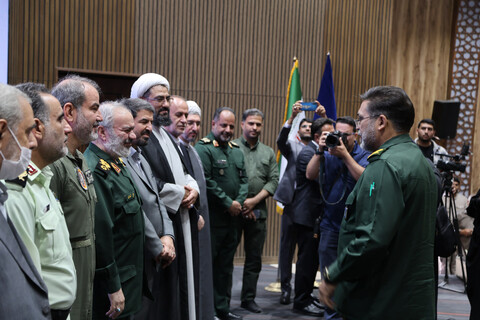 تصاویر /  آیین تکریم و معارفه فرمانده سپاه انصارالحسین(ع) همدان