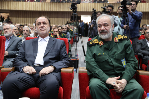 تصاویر /  آیین تکریم و معارفه فرمانده سپاه انصارالحسین(ع) همدان