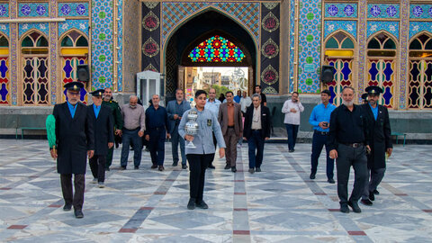 تصاویر/ حضور خانواده شهدا آران وبیدگل درگنجینه شهدای دفاع مقدس هلال بن علی (ع)