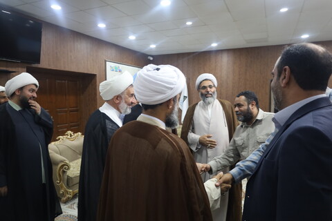 تصاویر/ استقبال از آیت‌الله غروی در فرودگاه بین‌المللی قشم