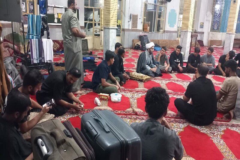 زائران عراقی در مسیر عشق، میهمان مسجد فاطمیه(س) کنگاور شدند+ عکس