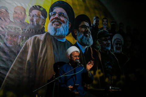 تصاویر/ مراسم بزرگداشت شهدای مقاومت حجج اسلام و المسلمین سید حسن نصر الله، سید هاشم صفی الدین و شیخ نبیل قاووق