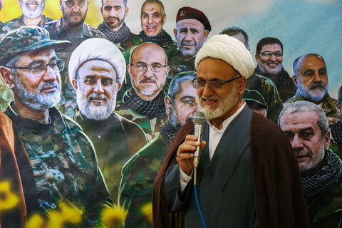 تصاویر/ مراسم بزرگداشت شهدای مقاومت حجج اسلام و المسلمین سید حسن نصر الله، سید هاشم صفی الدین و شیخ نبیل قاووق