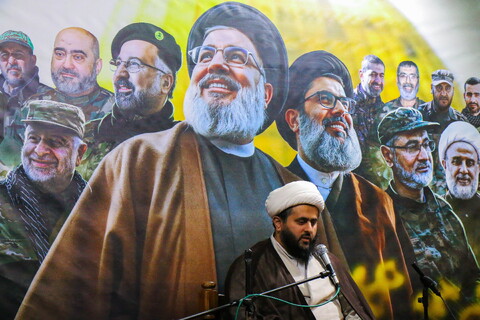 تصاویر/ مراسم بزرگداشت شهدای مقاومت حجج اسلام و المسلمین سید حسن نصر الله، سید هاشم صفی الدین و شیخ نبیل قاووق