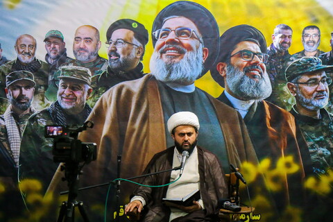 تصاویر/ مراسم بزرگداشت شهدای مقاومت حجج اسلام و المسلمین سید حسن نصر الله، سید هاشم صفی الدین و شیخ نبیل قاووق