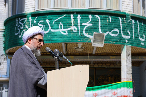 تصاویر | تجمع حمایتی طلاب و روحانیون تبریز از فرمایشات مقام معظم رهبری