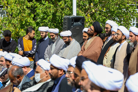 تصاویر | تجمع حمایتی طلاب و روحانیون تبریز از فرمایشات مقام معظم رهبری