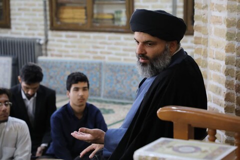 تصاویر/ دیدار مدیر حوزه علمیه استان یزد با طلاب مدرسه علمیه امام خمینی (ره) یزد