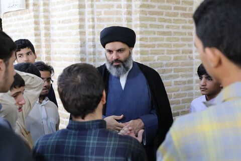 تصاویر/ دیدار مدیر حوزه علمیه استان یزد با طلاب مدرسه علمیه امام خمینی (ره) یزد