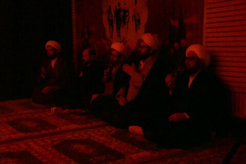 تصاویر/ مراسم گرامیداشت هفته دفاع مقدس در مدرسه علمیه تکاب