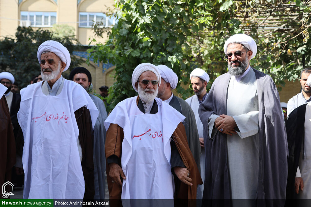 طلاب همدان در صف اول دفاع از رهبری