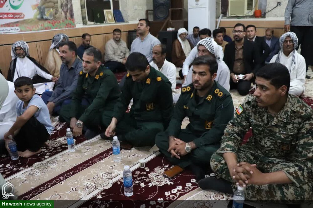 مراسم سالگرد شهید نبی دریس از شهدای حادثه تروریستی ۳۱ شهریور در روستای سویسه شهرستان کارون