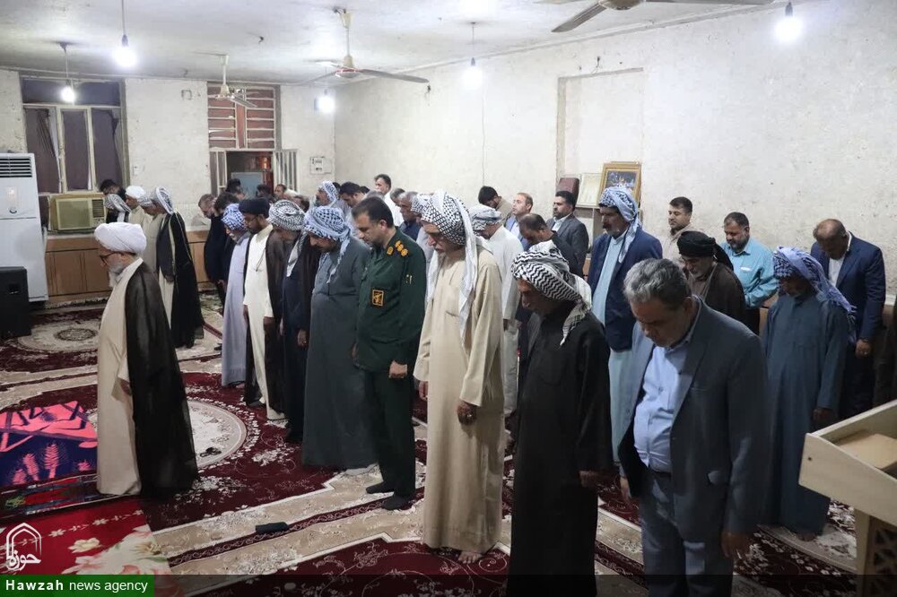 مراسم سالگرد شهید نبی دریس از شهدای حادثه تروریستی ۳۱ شهریور در روستای سویسه شهرستان کارون