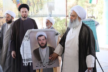 تصاویر/ رونمایی از تصاویر نقاشی دیجیتال شهدای روحانی استان یزد