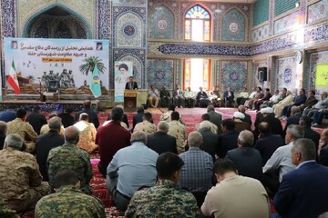 تصاویر / مراسم تجلیل از رزمندگان دفاع مقدس و جبهه مقاومت شهرستان جلفا