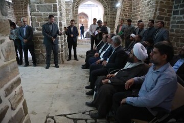 بازدید استاندار آذربایجان‌ غربی از روند مرمت و احیای مسجد جامع ارومیه + تصاویر