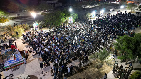 تصاویر/ همایش بزرگ اقتدار دفاع مقدس در دلوار برگزار شد