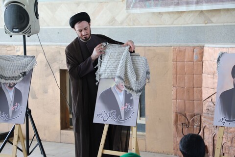 تصاویر/ رونمایی از تصاویر نقاشی دیجیتال شهدای روحانی استان یزد