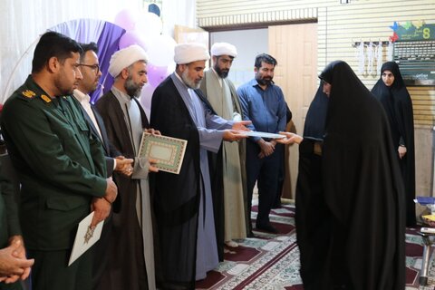 تصاویر/ برگزاری آیین افتتاحیه سال تحصیلی جدید مدرسه علیمه خواهران عسلویه