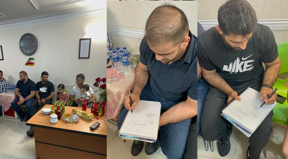 فرنگی کاران پس از قهرمانی، نذر خود را ادا کردند