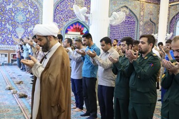 نماز جمعه خارگ به روایت تصویر