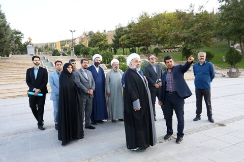 بازدید رئیس سازمان هیأت‌ها و تشکل‌های دینی کشور از باغ موزه دفاع‌مقدس  همدان