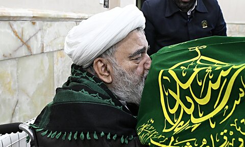 تصاویر/ دیدار خادمین آستان حضرت عبدالعظیم حسنی(ع) با آیت الله جاودان