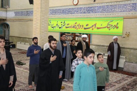 تصاویر/ مراسم بزرگداشت هفته دفاع مقدس در حوزه علمیه بناب