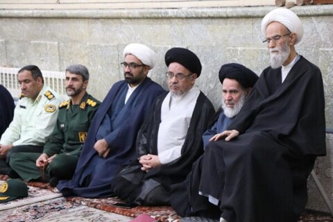 تصاویر/ مراسم بزرگداشت هفته دفاع مقدس در حوزه علمیه بناب