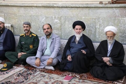 تصاویر/ مراسم بزرگداشت هفته دفاع مقدس در حوزه علمیه بناب