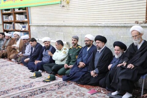 تصاویر/ مراسم بزرگداشت هفته دفاع مقدس در حوزه علمیه بناب