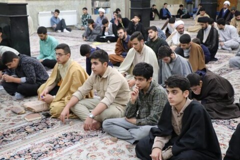 تصاویر/ مراسم بزرگداشت هفته دفاع مقدس در حوزه علمیه بناب