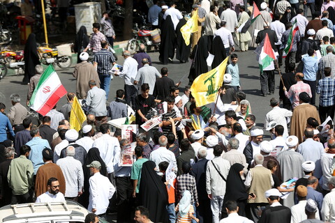 تصاویر/ راهپیمایی جمعه‌های خشم و نصر در شهر مقدّس قم