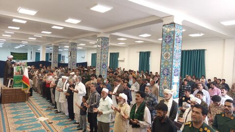 آیین عبادی سیاسی نماز جمعه در شهرستان نیمروز