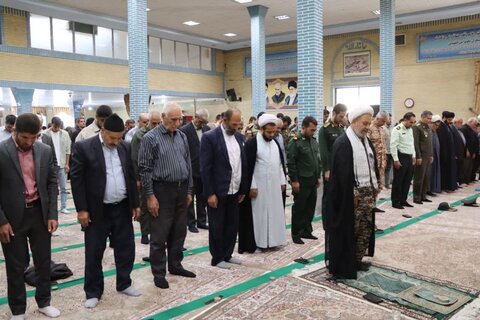 تصاویر/ آیین عبادی سیاسی نماز جمعه نوشین شهر