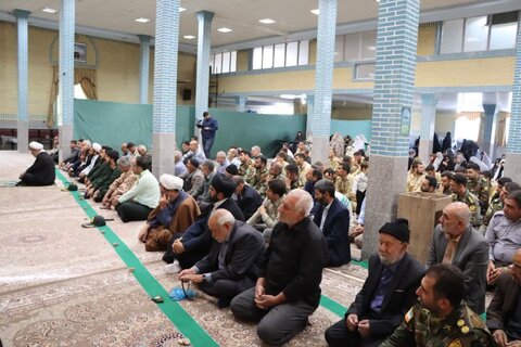 تصاویر/ آیین عبادی سیاسی نماز جمعه نوشین شهر